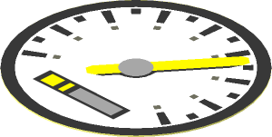 Sticker  1.9 x  1.9 Round Tachometer