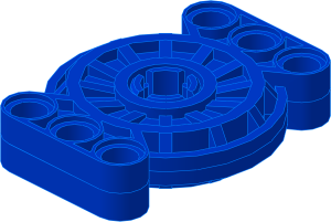 ~_Technic Turntable  5 x  5 (Complete) Blue (Obsolete)