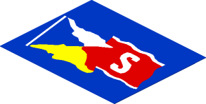 Sticker  2.4 x  3 with Stena Flag