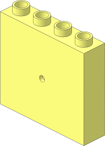 ~Duplo Brick  1 x  4 x  3 with Small Hole