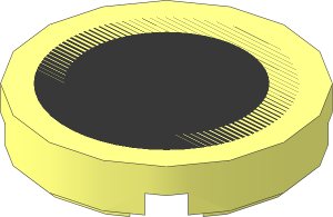 Tile  2 x  2 Round with Black Exhaust Port Pattern