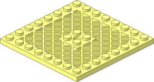 Plate  8 x  8 with Grille and Hole