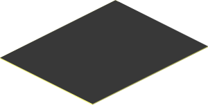 Sticker  2 x  1.6 with Silver Frame and Rivets on Black Background
