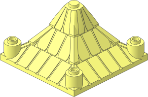 Roof  6 x  6 x  3 with Solid Top Stud