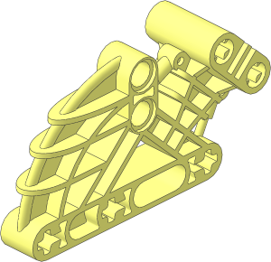 Technic Beam  1 x  4 x  7 with  5 Axleholes and  2 Holes and  1 Slot