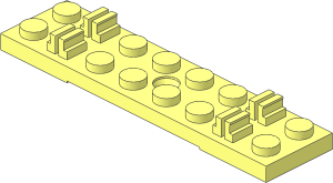 Train Track Sleeper Plate  2 x  8 without Cable Grooves