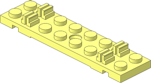 Train Track Sleeper Plate  2 x  8 with Cable Grooves