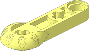 Technic Beam  4 x  0.5 Liftarm with Click Rotation Hinge Half