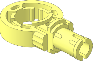 Technic Pin with Friction with Click Rotation Ring