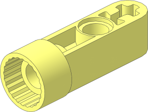 Technic Beam  3.8 x  1 Liftarm with Click Rotation Ring Socket