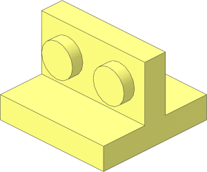 Bracket  2 x  2 -  1 x  2 Up Centred