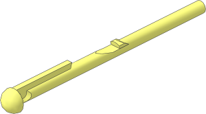 Bar  1 x  8 with Round End