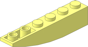 =Slope Brick Curved  6 x  1 Inverted