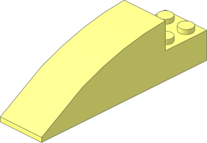Slope Brick Curved  8 x  2 x  2