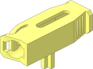 Projectile Launcher  4 x  2 x  1 with Bottom Axle