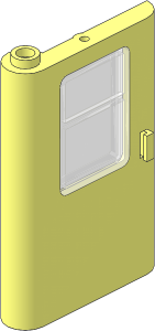 Train Door  1 x  4 x  5 Left with TransClear Glass