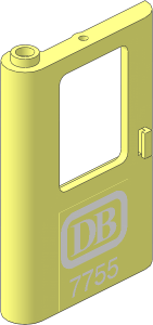 Train Door  1 x  4 x  5 Left with White DB 7755 Sticker