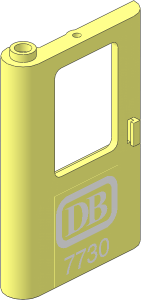 Train Door  1 x  4 x  5 Left with White DB 7730 Sticker