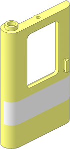 Train Door  1 x  4 x  5 Left with White Stripe Pattern