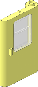 Train Door  1 x  4 x  5 Right with TransClear Glass