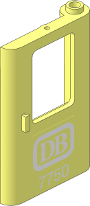 Train Door  1 x  4 x  5 Right with White DB 7750 Sticker
