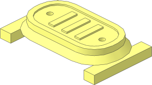 ~Electric Light & Sound Brick  2 x  6 Button