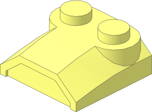 Slope Brick Rounded  2 x  2 x  0.667