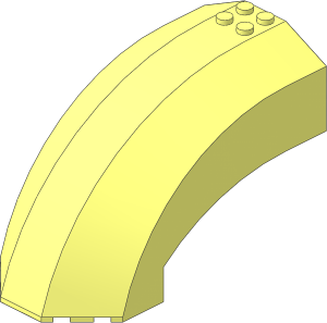Windscreen 12 x  6 x  6 Curved with Pin Holes