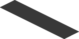 Sticker  0.9 x  3.9 with Black "606"
