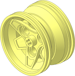 Wheel Rim 26 x 43 with 6 Spokes and 3 Pegholes