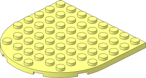 Plate  8 x  8 with Rounded End