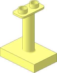 Duplo Support Column  2 x  3 x  3 with  2 Top Studs