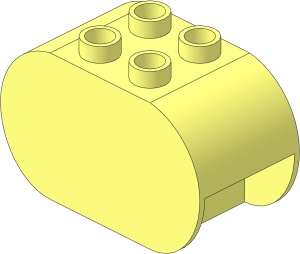 Duplo Brick  2 x  4 x  2 with Rounded Ends
