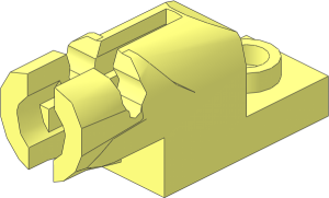 Plate  1 x  2 with Mini Shooting Blaster