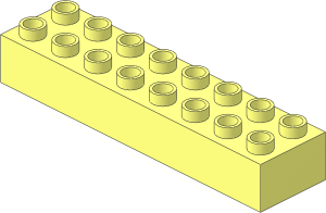Duplo Brick  2 x  8