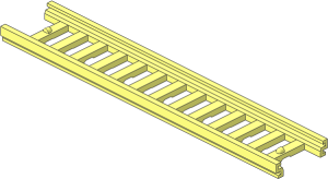 Ladder  2.6 x 14 with Half-Stops