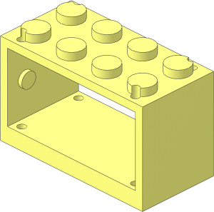Hose Reel  2 x  4 x  2 Holder with Solid Studs