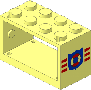 Hose Reel  2 x  4 x  2 Holder with Coastguard Pattern