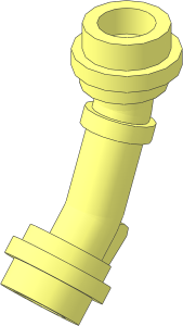 Minifig Lightsaber Hilt with Bend