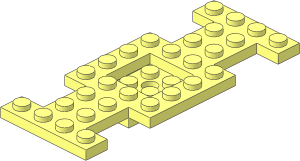 Car Base  4 x 10 x  0.667 with  2 x  2 Center Closed