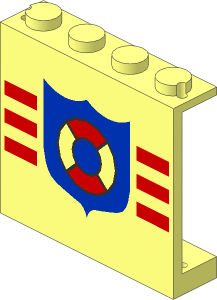 Panel  1 x  4 x  3 with Coastguard Pattern