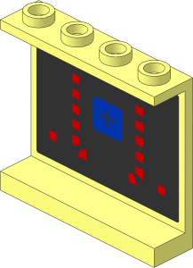 Panel  1 x  4 x  3 with Hollow Studs with Spyrius Machinery Sticker