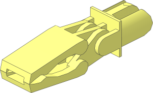 Arm Piece with Closed Grab Jaw Straight