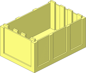 Container  4 x  6 x  2.333 Crate