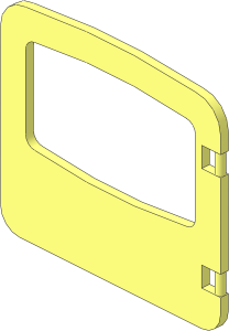 ~Duplo Door  1 x  4 x  3 with Large Window (Obsolete)