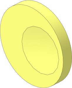 Disc with Dimple Offset and Peg