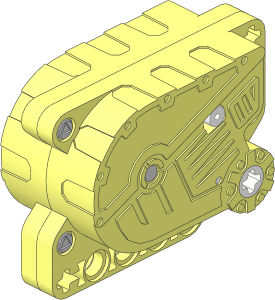 Technic Motor Pull Back  5 x  7 x  3 Type 6 (Complete)