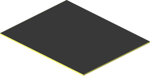 Sticker  0.8 x  1.0 with Metallic Silver "2256" on Black Background