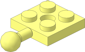 Plate  2 x  2 with Towball and Centre Hole