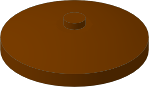 ~_Dish  4 x  4 Inverted Reddish_Brown (Obsolete)